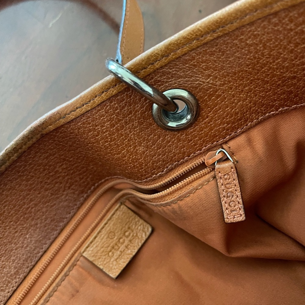 GUCCI Beige/light Brown  GG Canvas Tote bag - Picture 8 of 13